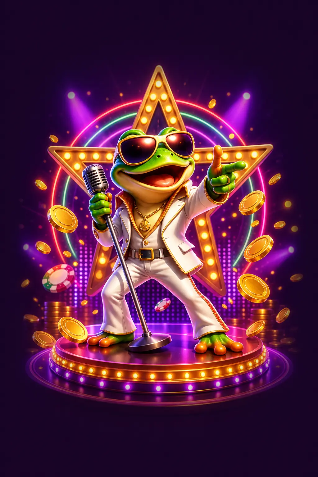 Slot a tema rana di Las Vegas su HitnSpin Italia